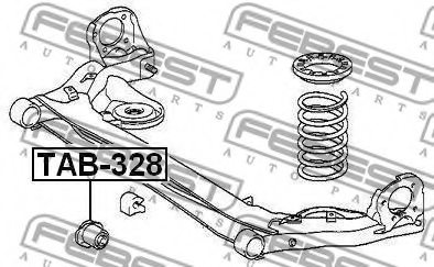 TOYOTA 48725-08020 Mounting, axle beam